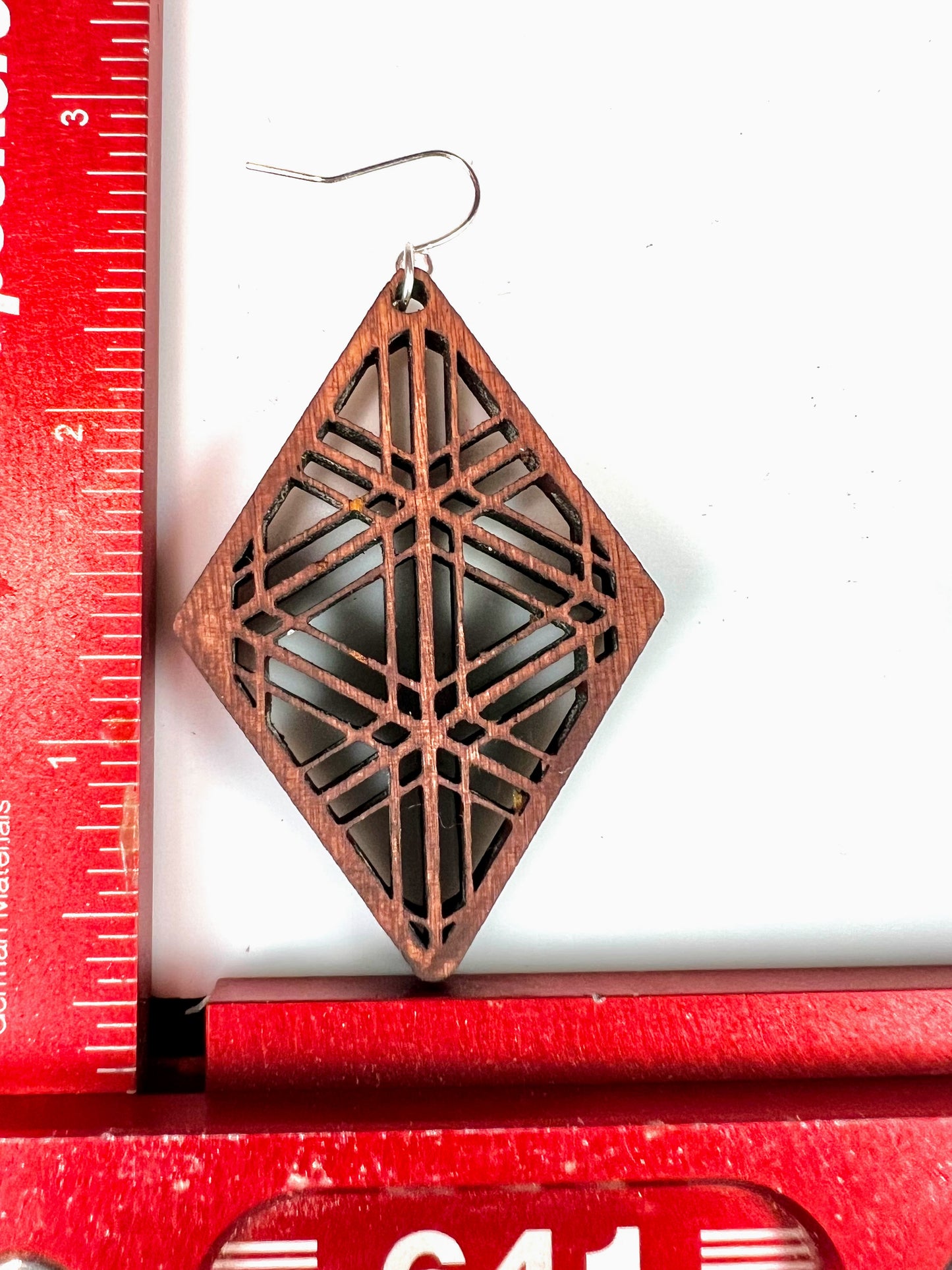 Wood Goma (胡麻) Kumiko Earrings
