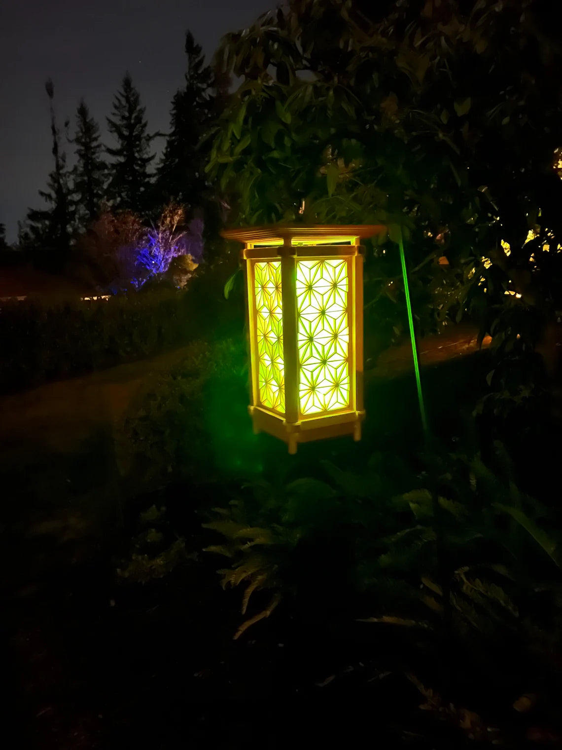 Handmade Japanese Style Kumiko Outdoor Lamp